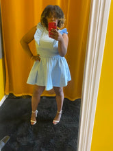 Load image into Gallery viewer, CAROLINA RUFFLED MINI DRESS
